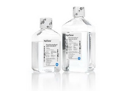 Picture of Cell Culture Reagent HyClone™ Phosphate Buffered Saline (PBS) 1X / pH 7 to 7.2 500 mL16777-251