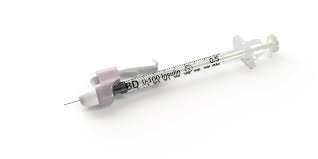 Picture of Insulin Syringe with Needle SafetyGlide™ 0.3 mL 31 Gauge 15/64 Inch Attached Needle Sliding Safety Needle328449