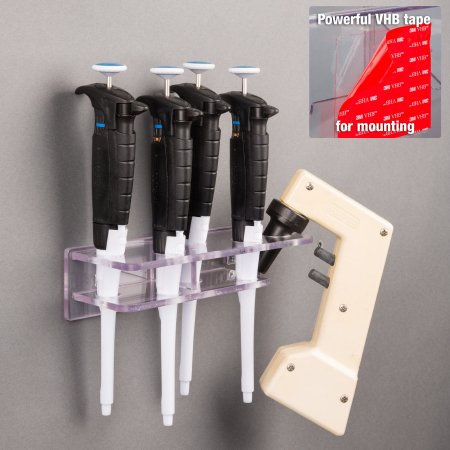 Picture of BRACKET, PIPETTE CNTRLLR KEY HOLE SLOT MOUNTS WITH VHB TAPEHOODPIPS-T