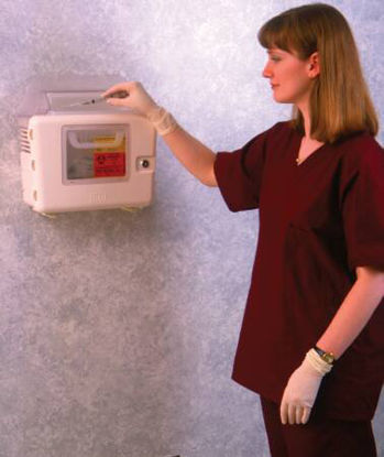 Picture of Sharps Collector Cabinet Locking Wall Cabinet Plastic305420