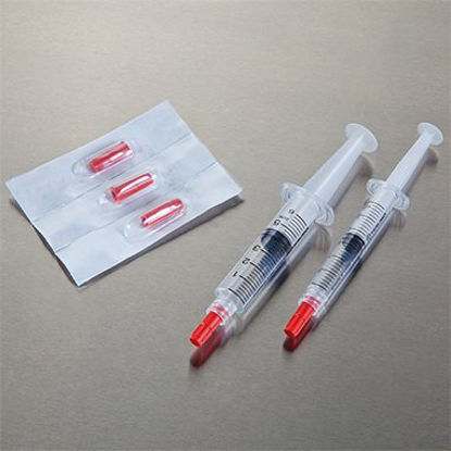 Picture of Syringe Tip Cap Red, Sterile, Luer Lock7857-10