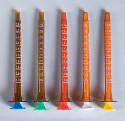 Picture of Oral Medication Syringe Comar® 1 mL Unit Dose Packaging Oral Tip Without Safety17233W