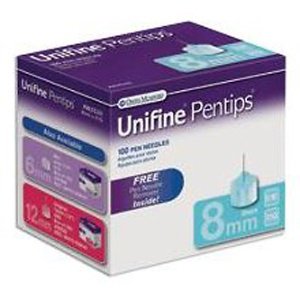 Picture of Insulin Pen Needle Unifine® Pentips® 31 Gauge 5/16 Inch Length Without SafetyAN3530