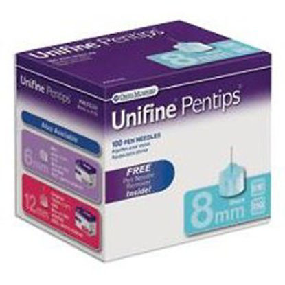 Picture of Insulin Pen Needle Unifine® Pentips® 31 Gauge 5/16 Inch Length Without SafetyAN3530