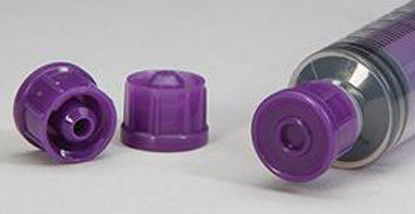 Picture of Oral Syringe Tip Cap Purple, Polyolefin Plastic, Non-sterile, Disposable400BE