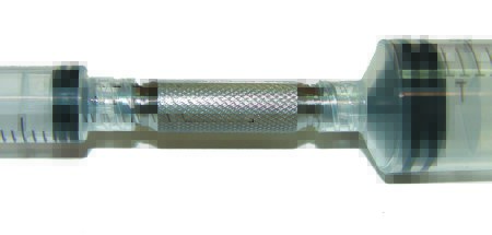 Picture of Syringe Transfer Connector 3 mm, Metal, Luer Lock to Luer Lock3-T-TLL3