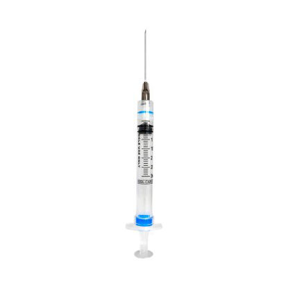 Picture of Syringe with Hypodermic Needle Sol-Care™ 3 mL 22 Gauge 1-1/2 Inch Detachable Needle Retractable Needle100076IM