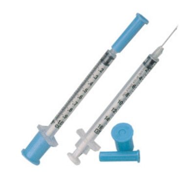 Picture of Tuberculin Syringe with Needle ExelInt® 1 mL 26 Gauge 1/2 Inch Detachable Needle Without Safety26043