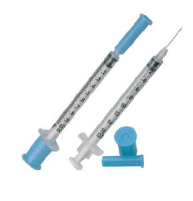 Picture of Tuberculin Syringe with Needle ExelInt® 1 mL 26 Gauge 1/2 Inch Detachable Needle Without Safety26043