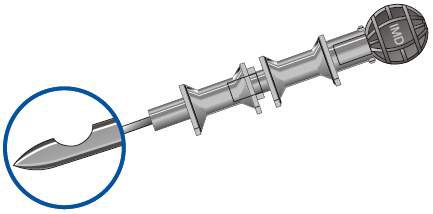 Picture of Spinal Needle with Introducer Gertie Marx™ 22 Gauge 6 Inch Pencil Point , Magnifying Hub TypeGM22150-I