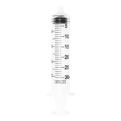 Picture of General Purpose Syringe SOL-M™ 30 mL Individual Pack Luer Lock Tip Without Safety180030
