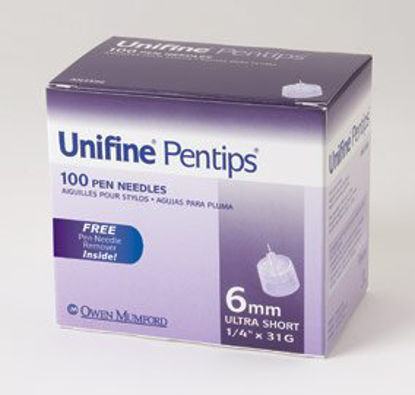 Picture of Insulin Pen Needle Unifine® Pentips® 31 Gauge 1/4 Inch Length Without Safety08470359001