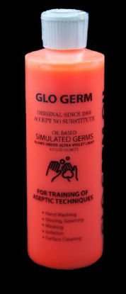 Picture of Germ Simulator Glo Germ™ 8 oz. Bottle Glo Germ Orange Powder / Mineral Oil NonSterileNC1189784