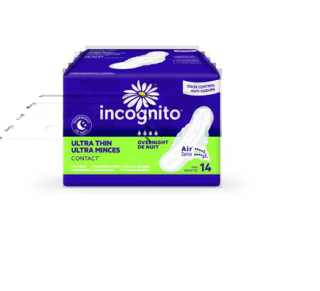 Picture of Feminine Pad Incognito® Ultra Thin / Overnight Heavy Absorbency10006617