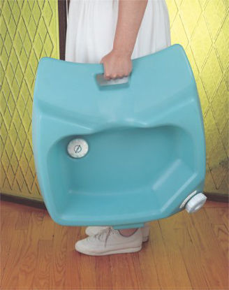 Picture of Shampoo Basin Fabrication Enterprises 8 X 24 X 24 Inch Green86-0230