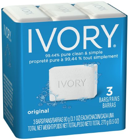 Picture of Soap Ivory® Bar 3 oz. Individually Wrapped Light Scent0272364