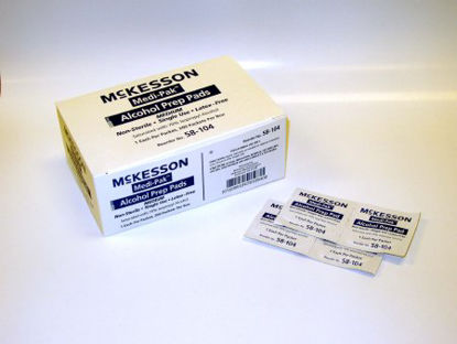 Picture of Alcohol Prep Pad Medi-Pak™ 70% Strength Isopropyl Alcohol Individual Packet Medium NonSterile58-104