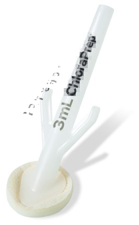 Picture of Skin Prep Solution ChloraPrep™ One-Step 3 mL Foam Applicator 2% / 70% Strength CHG (Chlorhexidine Gluconate) / Isopropyl Alcohol NonSterile260400
