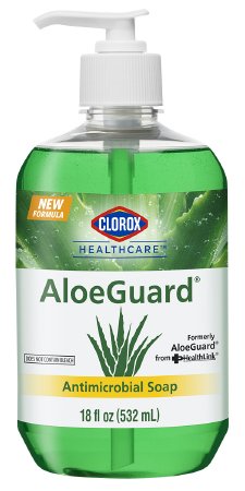 Picture of Antimicrobial Soap Clorox® Healthcare AloeGuard® Liquid 18 oz. Pump Bottle Floral Scent32378