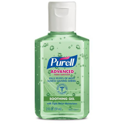 Picture of Hand Sanitizer with Aloe Purell® Advanced 2 oz. Ethyl Alcohol Gel Bottle9682-24