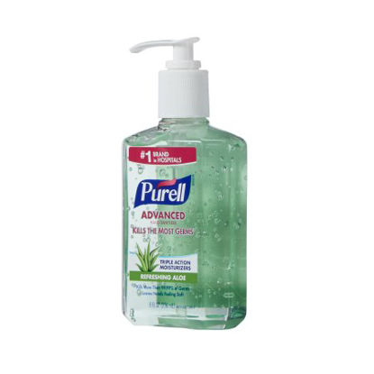 Picture of Hand Sanitizer with Aloe Purell® Advanced 8 oz. Ethyl Alcohol Gel Pump Bottle9674-12