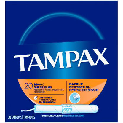 Picture of Tampon Tampax® Pearl Smooth Super Absorbency Plastic Applicator Individually Wrapped00073010480124