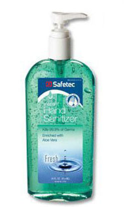 Picture of Hand Sanitizer with Aloe Safetec® 16 oz. Ethyl Alcohol Gel Pump Bottle17354