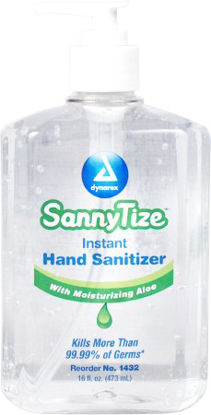 Picture of Hand Sanitizer with Aloe SannyTize™ 16 oz. Ethyl Alcohol Gel Pump Bottle1432