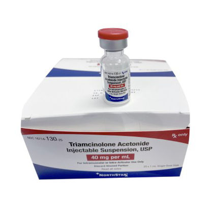 Picture of Triamcinolone Acetonide 40 mg / mL Injection Single Dose Vial 1 mL16714013025