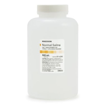 Picture of McKesson Irrigation Solution Sodium Chloride 0.9% Not for Injection Bottle, Screw Top 500 mL37-6280