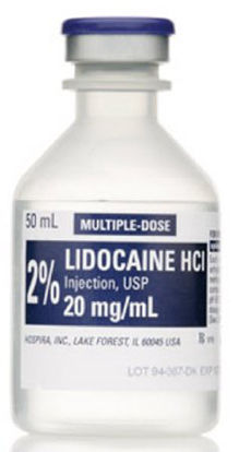 Picture of Lidocaine HCl 2%, 20 mg / mL Injection Multiple Dose Vial 50 mL00409427702