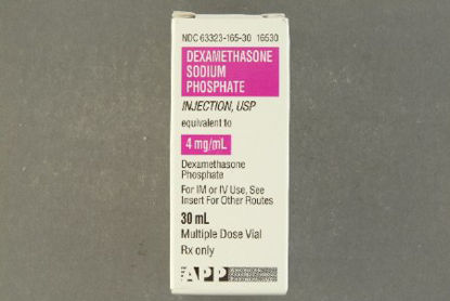 Picture of Dexamethasone Sodium Phosphate 4 mg / mL Injection Multiple Dose Vial 30 mL63323016530