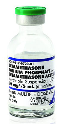 Picture of Betamethasone Sodium Phosphate / Betamethasone Acetate 6 mg / mL Injection Multiple Dose Vial 5 mL00517072001