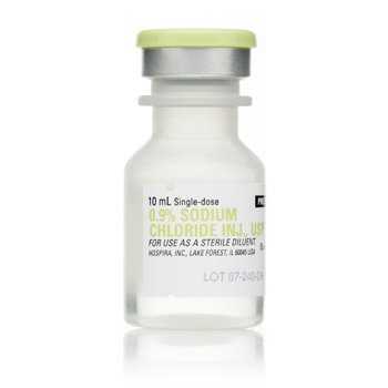 Picture of Diluent Sodium Chloride, Preservative Free 0.9% Solution Single Dose Vial 10 mL00409488810