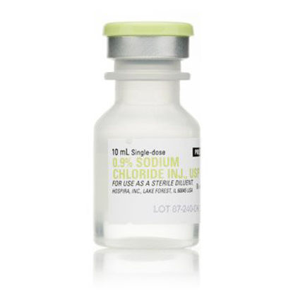 Picture of Diluent Sodium Chloride, Preservative Free 0.9% Solution Single Dose Vial 10 mL00409488810