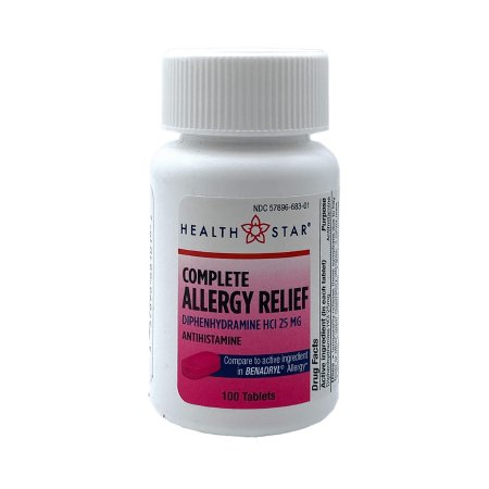 Picture of Allergy Relief Geri-Dryl 25 mg Strength Tablet 100 per Bottle57896068301