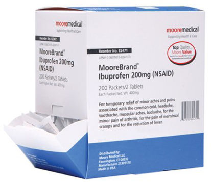 Picture of Pain Relief McKesson Brand 200 mg Strength Ibuprofen Unit Dose Tablet 200 per Box24805