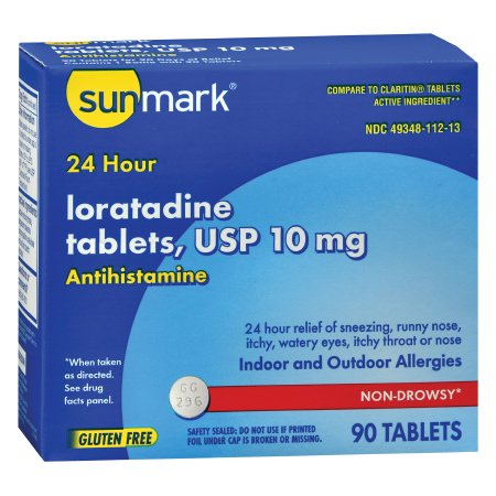 Picture of Allergy Relief sunmark® 10 mg Strength Tablet 90 per Box49348081813