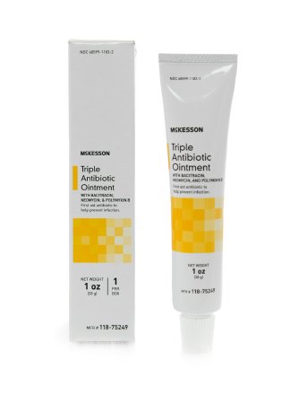 Picture of First Aid Antibiotic McKesson Ointment 1 oz. Tube118-75249