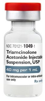 Picture of Triamcinolone Acetonide 40 mg / mL Injection Vial 1 mL70121104902