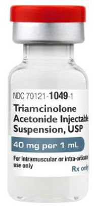 Picture of Triamcinolone Acetonide 40 mg / mL Injection Vial 1 mL70121104902