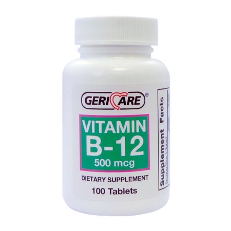 Picture of Vitamin Supplement Geri-Care Vitamin B12 500 mcg Strength Tablet 100 per Bottle886-01