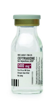 Picture of Ceftriaxone Sodium, Preservative Free 500 mg Injection Single Dose Vial44567070025