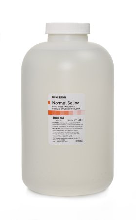 Picture of McKesson Irrigation Solution Sodium Chloride 0.9% Not for Injection Bottle 1000 mL37-6281