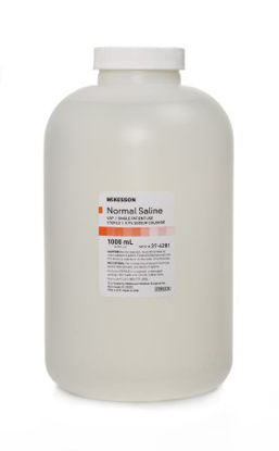 Picture of McKesson Irrigation Solution Sodium Chloride 0.9% Not for Injection Bottle 1000 mL37-6281