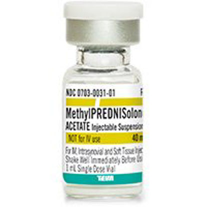 Picture of Methylprednisolone Acetate 40 mg / mL Injection Single Dose Vial 1 mL00703003101