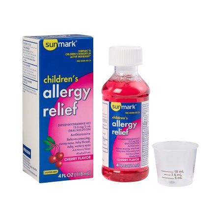 Picture of Children's Allergy Relief sunmark® 12.5 mg / 5 mL Strength Liquid 4 oz.49348004534