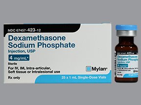 Picture of Dexamethasone Sodium Phosphate 4 mg / mL Injection Single Dose Vial 1 mL67457042312
