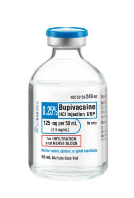 Picture of Bupivacaine HCl 0.25%, 2.5 mg / mL Injection Multiple Dose Vial 50 mL55150024950