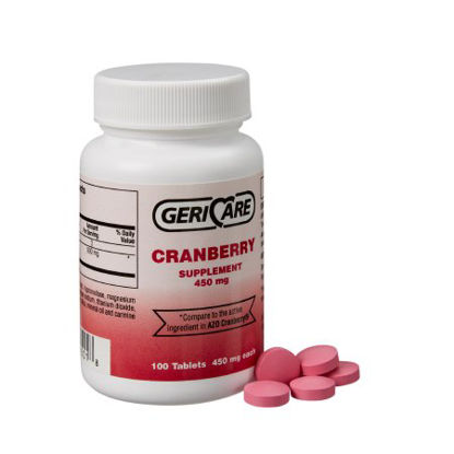 Picture of Dietary Supplement Geri-Care Cranberry Extract 450 mg Strength Tablet 100 per Bottle845-01